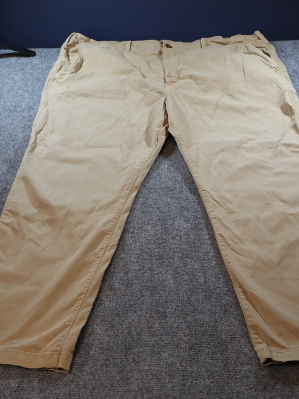 American Eagle Khaki Straight Leg Chino Pants Mens 44x29 Beige Casual